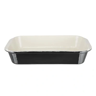 Afbeelding van Vogue rechthoekige schaal zwart 40,5x25cm, 7(h) x 40,5(b) 25(d)cm