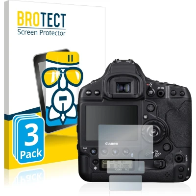 Afbeelding van BROTECT Screenprotector voor Canon EOS 1D X Mark III Folie Beschermfolie Beschermglas transparant (3 Stuks)