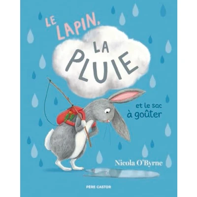 Afbeelding van le lapin la pluie et sac a gouter