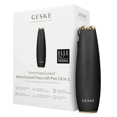 Afbeelding van GESKE SmartAppGuided™ MicroCurrent Face Lift Pen 6 in 1 Tools voor huidverzorging Anti aging apparaat Facelift Jonge huid zonder rimpels Gezichtsapparaat