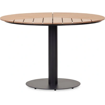 Afbeelding van Lisomme Bente ronde tuintafel bruin Ø 113 cm