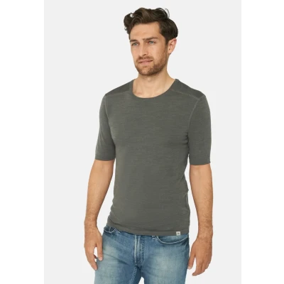 Afbeelding van Danish Endurance Merino Tshirt basic, Heren, Maat: Medium, Dark grey