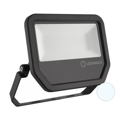 Afbeelding van Ledvance 50W LED Bouwlamp 230V Zwart 6500K Koudwit