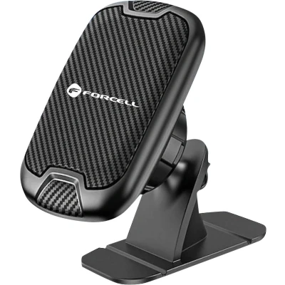 Afbeelding van Forcell Magnetische Telefoon houder voor in Auto 360 Draaibaar Zwart/Carbon