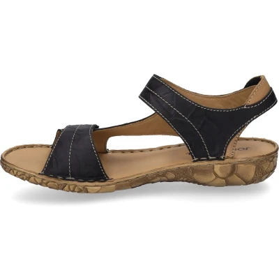 Afbeelding van Josef Seibel Rosalie Sandalen, Dames, Maat: 41, Schwarz kombi Leer