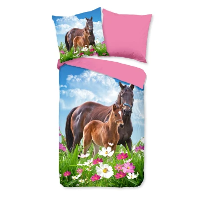Afbeelding van Good Morning, Beddengoed, Dora (Beddengoed set, 135x200 cm, 80x80 cm)