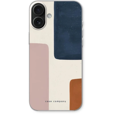 Afbeelding van Case Company® hoesje geschikt voor iPhone 16 Plus Geo #5 Soft Cover Telefoonhoesje Bescherming aan alle Kanten en Schermrand