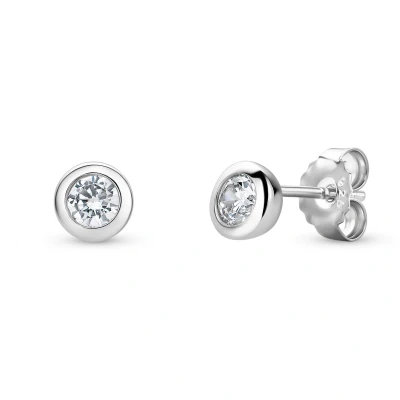 Afbeelding van Miore Zilveren Oorbellen Knopjes met Zirkonen Dames 925 Sterling Zilver Cubic Zirconia 0.94 karaat Allergeenvrij Studs Handgemaakte Hoogwaardige Sieraden