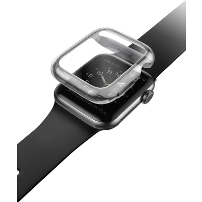 Afbeelding van UNIQ Garde Screenprotector Apple Watch Series SE/6/5/4 44mm Donker Transparant