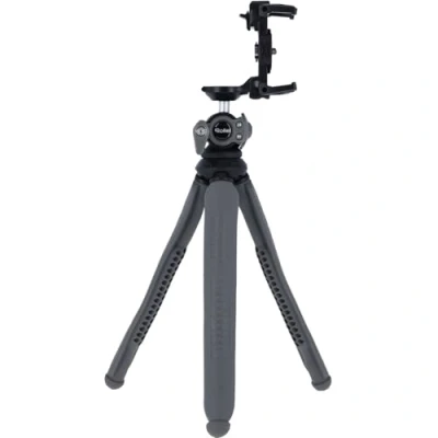 Afbeelding van Rollei Monkey Pod 3: veelzijdig mini statief smartphone, camera, selfiestick compatibel, flexibel, licht, 360 draaibaar kogelgewricht (grijs)