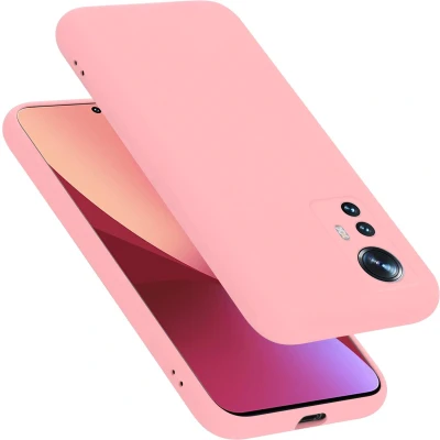Afbeelding van Cadorabo Hoesje geschikt voor Xiaomi 12 / 12X in LIQUID ROZE Beschermhoes gemaakt van flexibel TPU silicone Case Cover