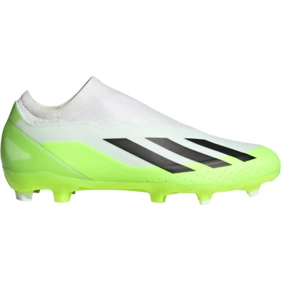 Afbeelding van adidas Performance Crazyfast 3 Laceless FG Voetbalschoenen met kunststof noppen, Heren, Maat: 46 2/3, Footwear white/core black/lucid lemon