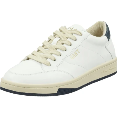 Afbeelding van GANT Prepus Sneakers laag, Heren, Maat: 41, White/dark blue Leer