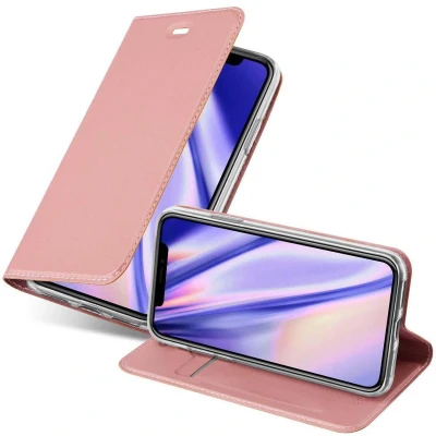 Afbeelding van Cadorabo Hoesje geschikt voor Apple iPhone XS MAX in CLASSY ROSE GOUD Beschermhoes met magnetische sluiting, standfunctie en kaartvakje Book Case Cover Etui