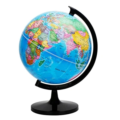 Afbeelding van EXERZ Politieke wereldkaart 30 cm grote educatieve geografische wereldbol zelfgemonteerde schoolbol diameter