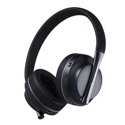 Image de Happy Plugs PLAY Casque Arceau Connecteur de 3,5 mm USB Type C Bluetooth Noir