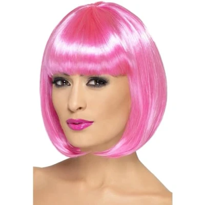 Afbeelding van Smiffys Partyrama Pruik Roze