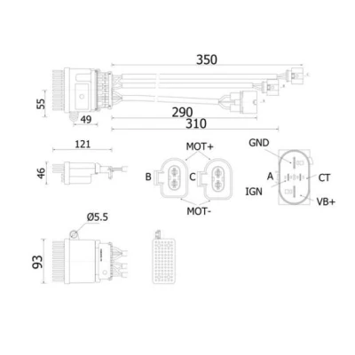 Afbeelding van Mahle Original Regeleenheid interieurventilator ABR 78 000S