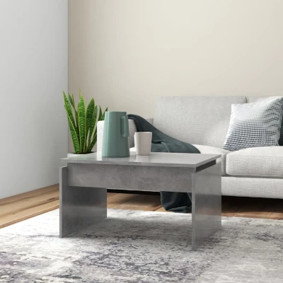 Afbeelding van Salontafel 68x50x38 cm spaanplaat betongrijs