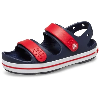 Afbeelding van Crocs Crocband Cruiser Sandal K, Navy/Varsity Red, 37,5 EU, Navy Varsity Red