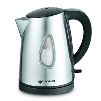 Afbeelding van Grunkel Waterkoker van 1 liter HV 10FX Met afwerkingsindicator, vermogen voor snel koken op hoge snelheid, inclusief mondfilter, BPA vrij