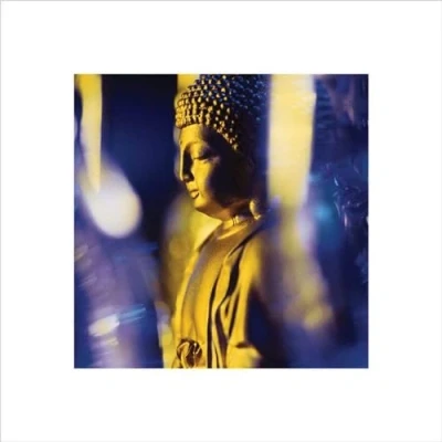 Afbeelding van Kunstdruk Blue Buddha 40x40cm