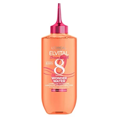 Afbeelding van L&#039;Oréal Paris Elvital Haarverzorging voor zacht haar, siliconenvrij, zonder spoeltijd, 8 seconden lang Wonder Water Lamellar 1 x 200 ml