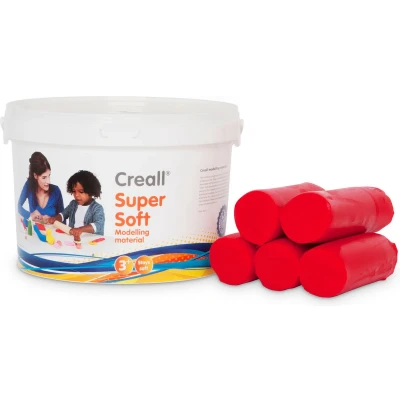 Afbeelding van Creall Supersoft boetseerklei rood 1750gram