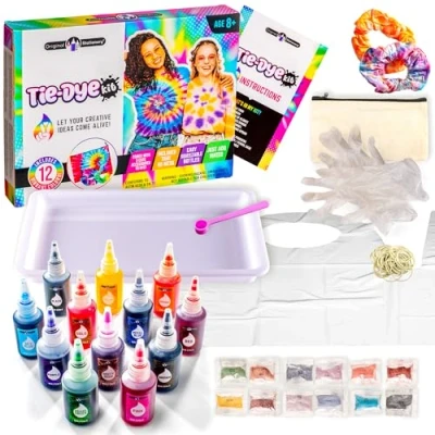 Afbeelding van Original Stationery Tie Dye Kleurset voor meisjes, in alle kleuren, kleurmiddel, kleurrijk verjaardagscadeau