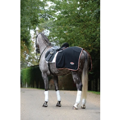 Image de Weatherbeeta Couvre Reins Therapy Tec Fleece Black/Silver/Red 125/175