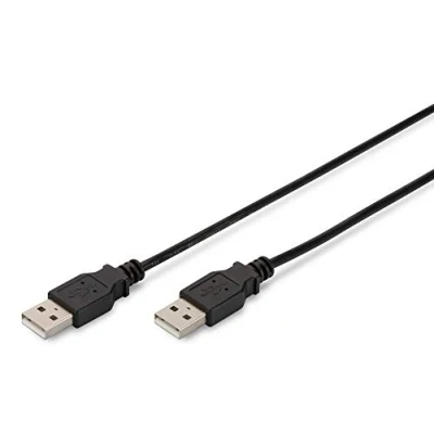 Afbeelding van Digitus USB kabel 2.0 A stekker, stekker 1.00 m Zwart AK 300101 010 S