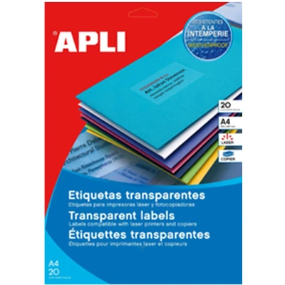 Afbeelding van agipa weerbestendige folie etiketten, 105 x 148,5 mm, wit