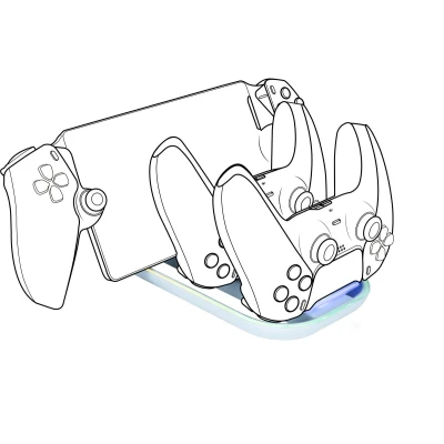 Afbeelding van Nacon PS Portal en PS5 Controller Oplaadstation RGB