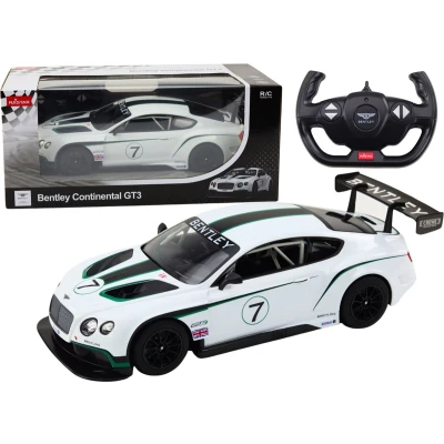Afbeelding van Op afstand bestuurbare raceauto Bentley GT3 wit 38x13x12 cm