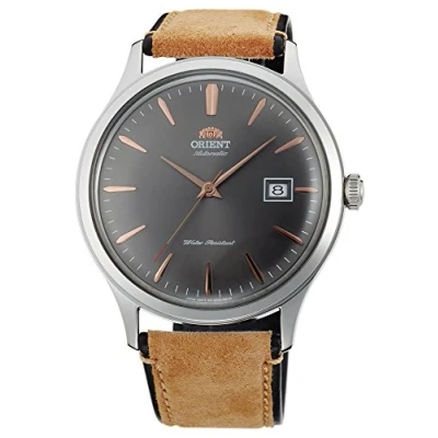 Afbeelding van Orient FAC08003A0 analoog automatisch herenhorloge met leren armband, Band