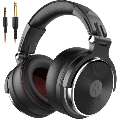 Afbeelding van OneOdio Pro 60 Over Ear koptelefoon DJ Kabel Stereo Zwart High Resolution Audio Vouwbaar, Zwenkbare oorschelpen