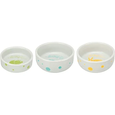 Afbeelding van TRIXIE VOERBAK / WATERBAK KERAMIEK SPOTLIGHT CAVIA ASSORTI