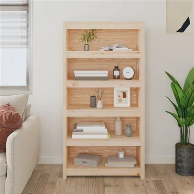 Afbeelding van vidaXL Boekenkast 80x35x154 cm massief grenenhout