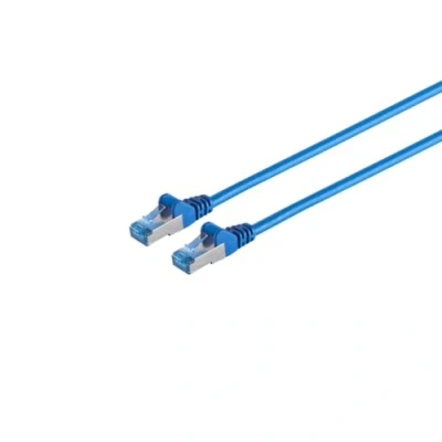 Afbeelding van S/FTP CAT6A 10 Gigabit Netwerkkabel CU 2 meter Blauw