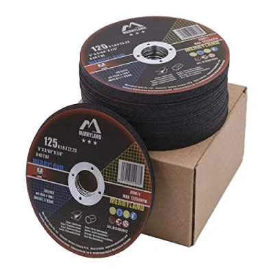 Afbeelding van Merryland Bravo line B13081042 doorslijpschijf 125 metaal roestvrij staal ijzer, x 1,0 mm, 50 stuks, slijpschijf voor haakse slijper,