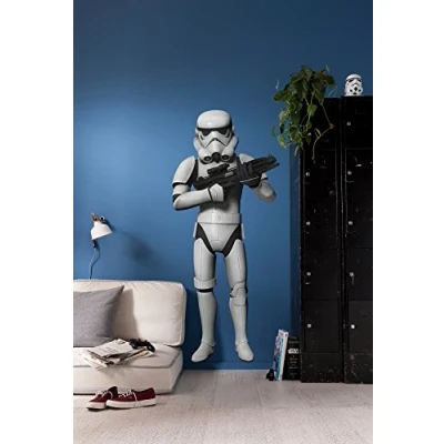 Afbeelding van Komar Star Wars 14722h Stormtrooper muursticker 100 x 70 cm kinderkamer wit/zwart