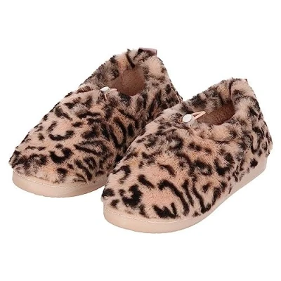 Afbeelding van Apollo Sloffen dames Roze Mules Dierenprint 39/40