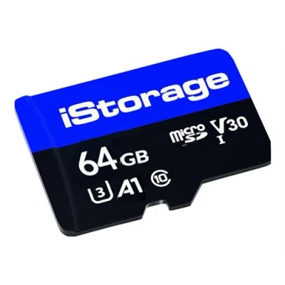 Image de iStorage Carte mémoire flash 64 Go A1 / Video Class V30 UHS I U3 Class10 micro SD