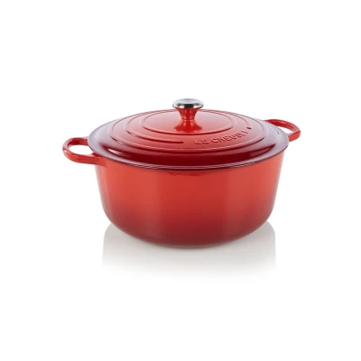 Afbeelding van Le Creuset Gietijzeren Ronde Braadpan In Kersenrood 34cm 12l