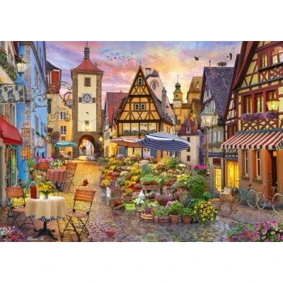 Afbeelding van Schmidt Spiele 59760 Romantisch Beieren, Rothenburg ob der Tauber, puzzel van 1000 stukjes