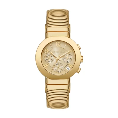 Afbeelding van Michael Kors Traditional Gramercy Chronograaf, Dames, Maat: One Size, Gold