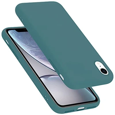 Afbeelding van Cadorabo Hoesje geschikt voor Apple iPhone XR in LIQUID GROEN Beschermhoes gemaakt van flexibel TPU silicone Case Cover