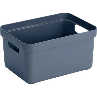 Afbeelding van Sunware Sigma home opbergbox 5L donkerblauw 25,2 x 17,5 12,2 cm