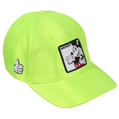 Afbeelding van DISNEY Mickey Mouse neongroene baseballpet, voor jongens, verstelbaar