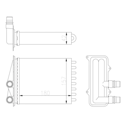 Afbeelding van Kachelradiateur, interieurverwarming NRF 54412